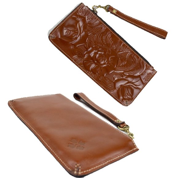 Patricia Nash Brown Tan Marseille Leather Grommet Tote Purse Shoulder Bag - Picture 14 of 16